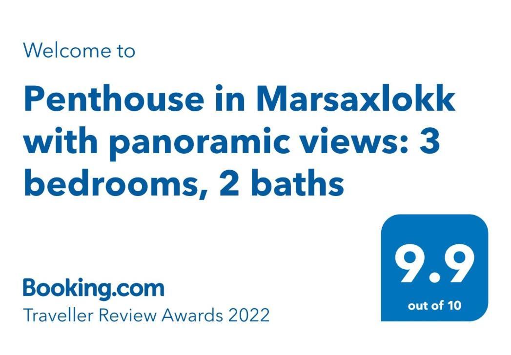 Penthouse In Marsaxlokk With Panoramic Views: 3 Bedrooms, 2 Baths Esterno foto